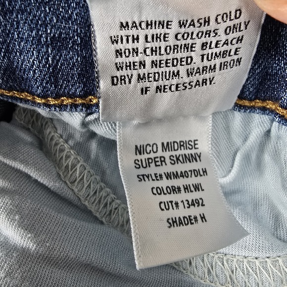 Hudson Jeans Women's Size 28 Nico Mid Rise Super Skinny Medium Wash Denim Jeans - Picture 8 of 10